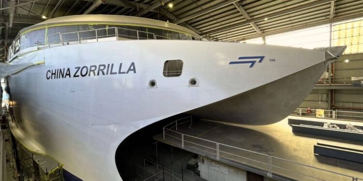 En siete días será botado el “China Zorrilla”, el ferry eléctrico más grande del mundo
