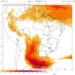 Un río atmosférico sobre el sur de Brasil incrementa el riesgo de lluvias en Uruguay
