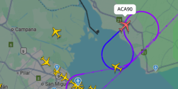 Tres aeronaves desviadas sobrevuelan Colonia antes de intentar arribar a Buenos Aires