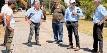 El intendente Rodríguez supervisó obras en Santa Regina y Los Pinos