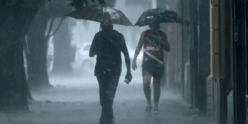 Inumet emitió una advertencia naranja por tormentas fuertes y puntualmente severas