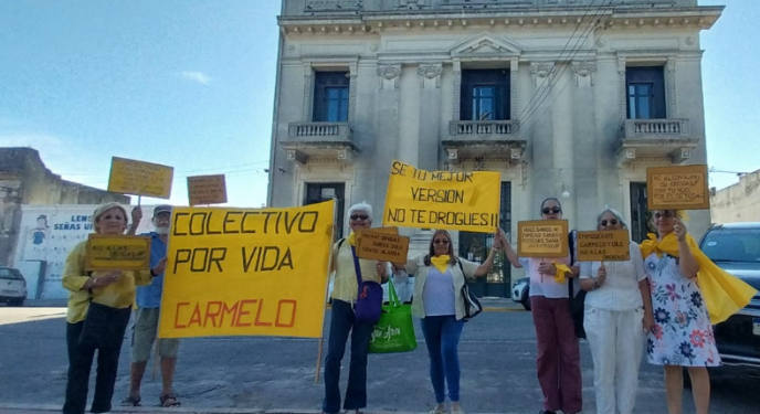 “No te drogues”: el Colectivo Por Vida volvió a Plaza Artigas con su mensaje de prevención