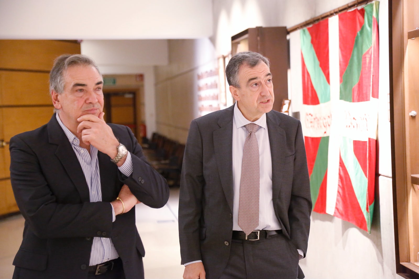 Intendente Rodríguez fue recibido por el presidente del Partido Nacionalista Vasco en Bilbao