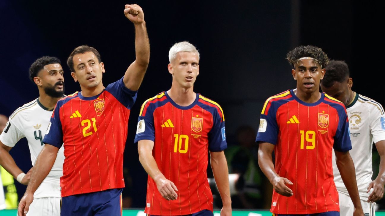 España encontró respuestas y goleó 4-0 a Arabia Saudita