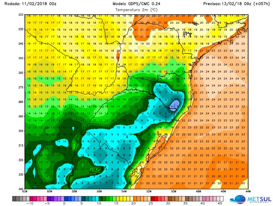 Masa de aire frío baja las temperaturas en carnaval